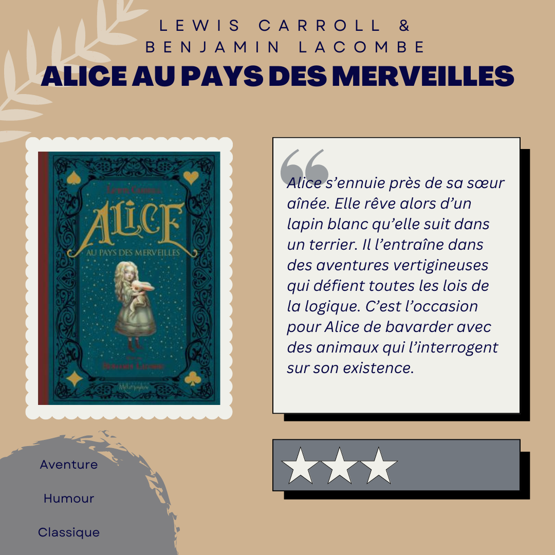 Alice au pays des merveilles – Lewis Carroll & Benjamin Lacombe